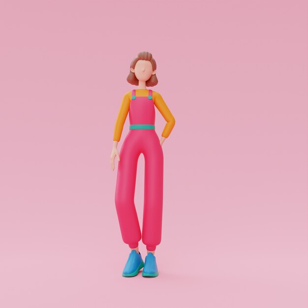 Rendering 3D del design avatar online