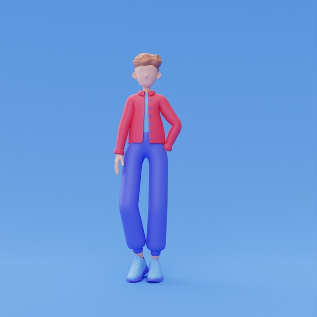Rendering 3D del design avatar online