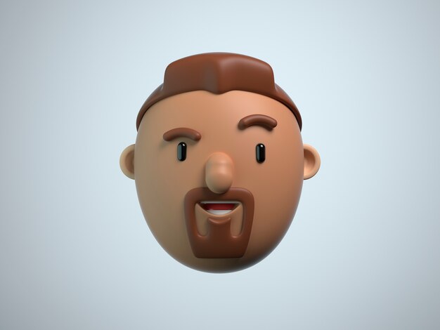 Rendering 3D dell'avatar di chiamata zoom