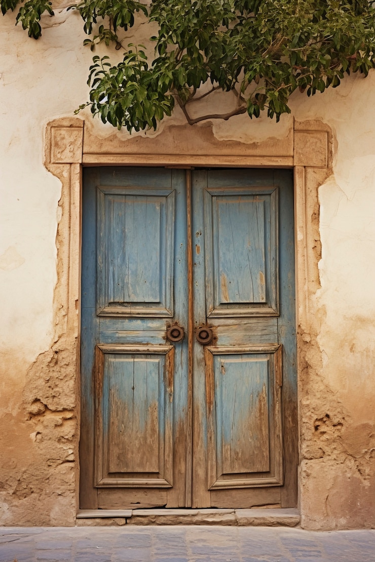 Foto gratuito rendering 3d della porta mediterranea