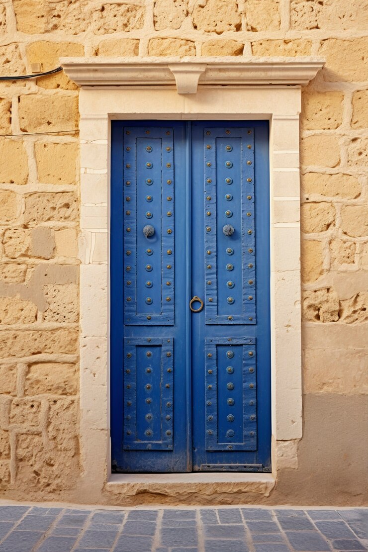 Foto gratuito rendering 3d della porta mediterranea