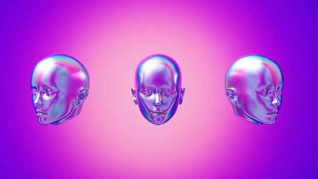 Rendering 3d della stratificazione olografica