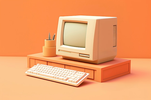 Rendering 3D di computer retro