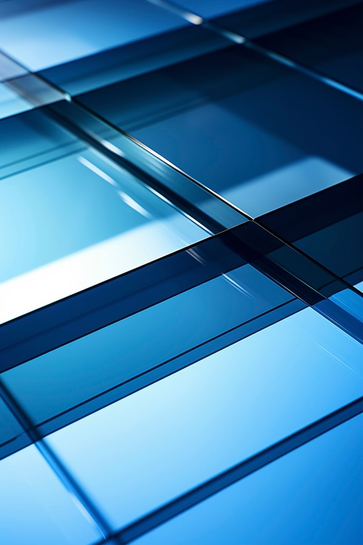 Foto gratuito rendering 3d di forme geometriche in vetro