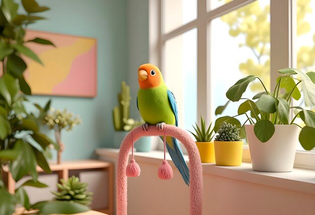 Rendering 3D di un'illustrazione animale