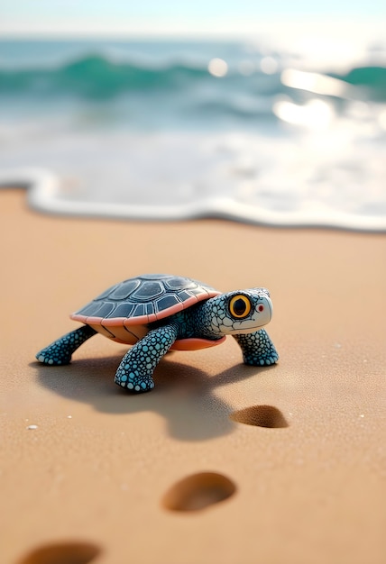 Rendering 3D di un'illustrazione animale