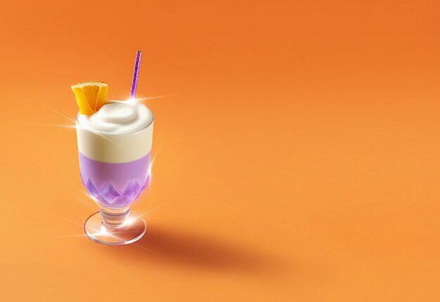 Rendering del cocktail Ube colada