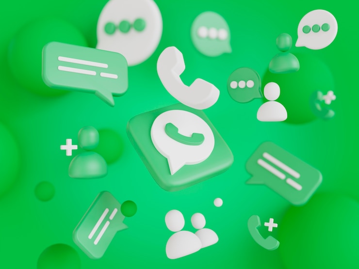 Foto gratuito rendering delle icone dei social media