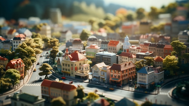 Rendering di un mondo in miniatura