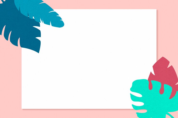 Foto gratuito rettangolo tropicale estivo
