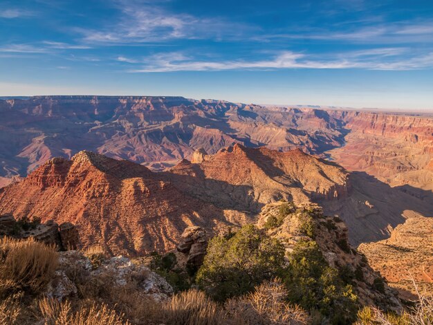 Ripresa aerea del parco nazionale del Grand Canyon negli Stati Uniti