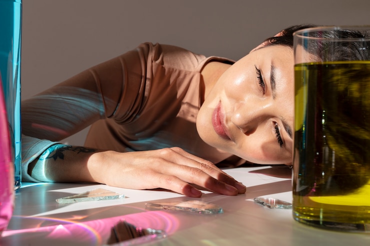 Foto gratuito ritratto creativo di un giovane adulto