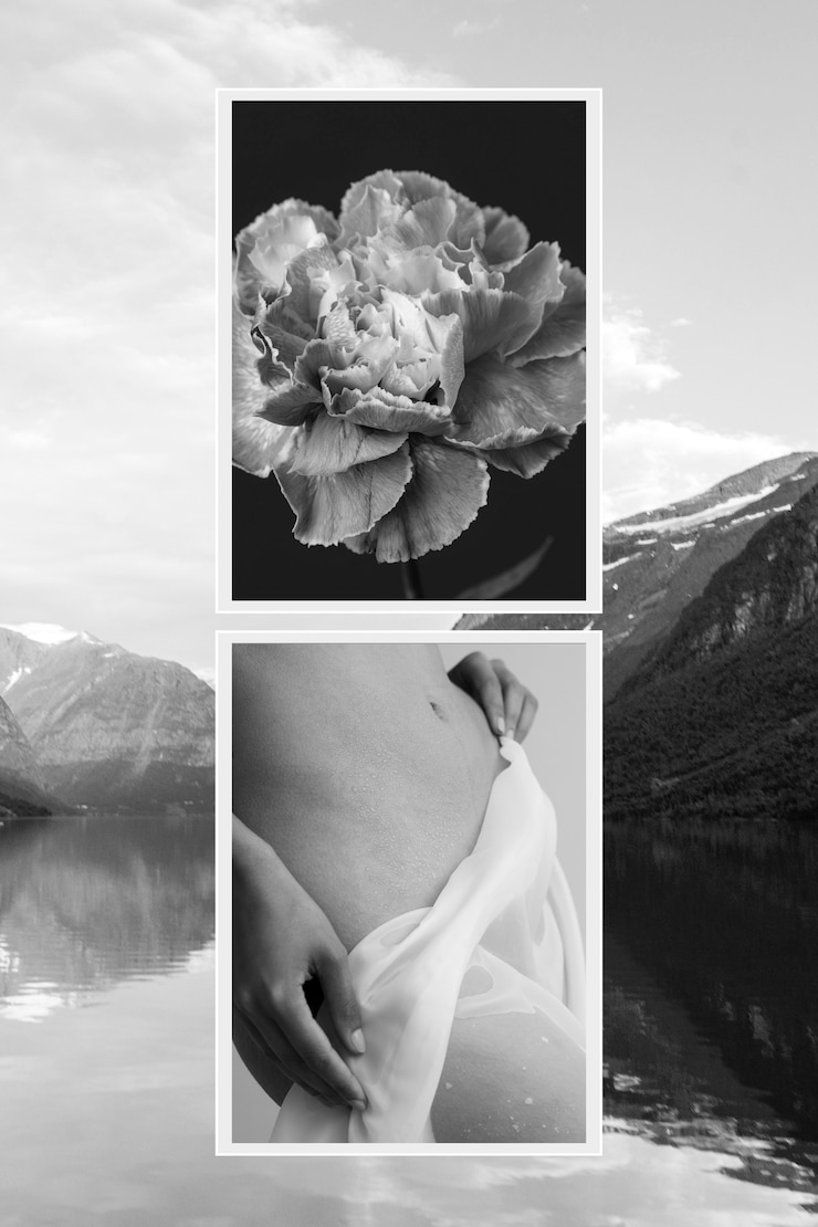 Foto gratuito ritratto di collage creativo