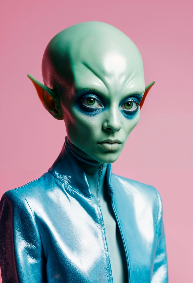 Foto gratuito ritratto di creatura extraterrestre o alieno