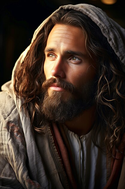 Ritratto di Gesù all'aperto