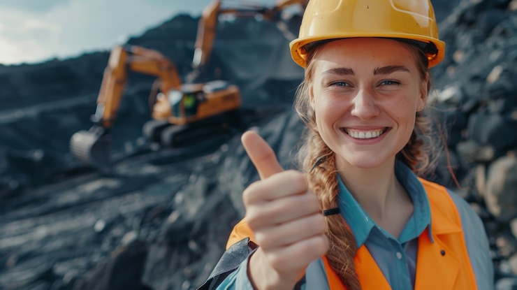 Foto gratuito ritratto di ingegneri durante le ore di lavoro sul cantiere