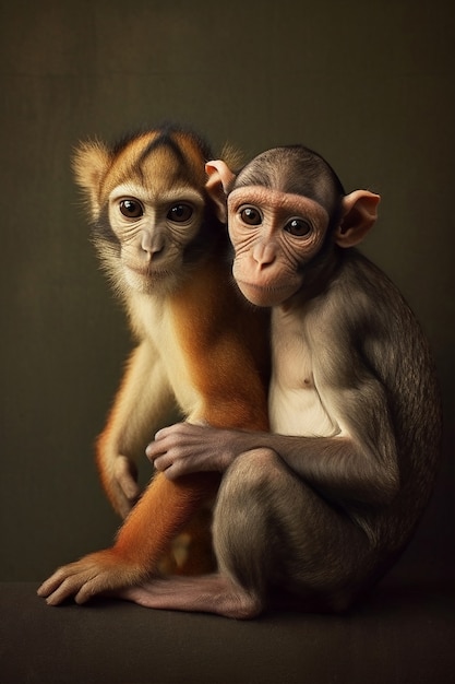 Ritratto di scimmie