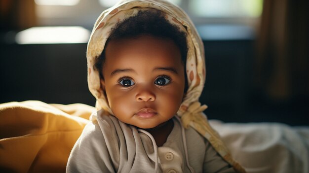 Ritratto di un adorabile neonato