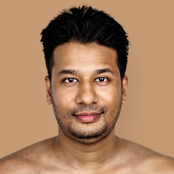 Foto gratuito ritratto di un uomo del bangladesh