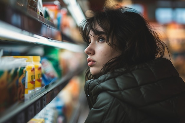 Ritratto di una donna triste e solitaria