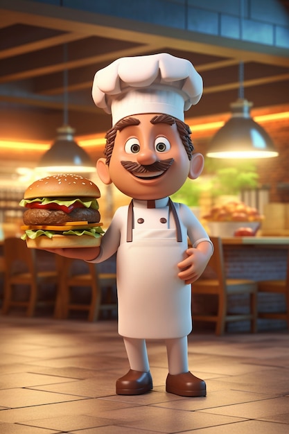 Ritratto di una persona che tiene in mano un hamburger fast food