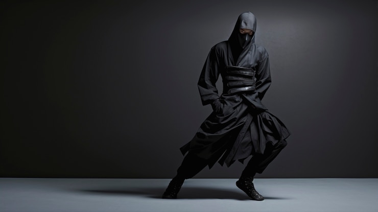 Foto gratuito ritratto fotorealistico di un guerriero ninja