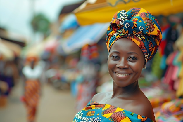 Ritratto fotorealistico di una donna africana