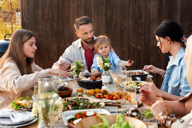 Riunione di famiglia ravvicinata