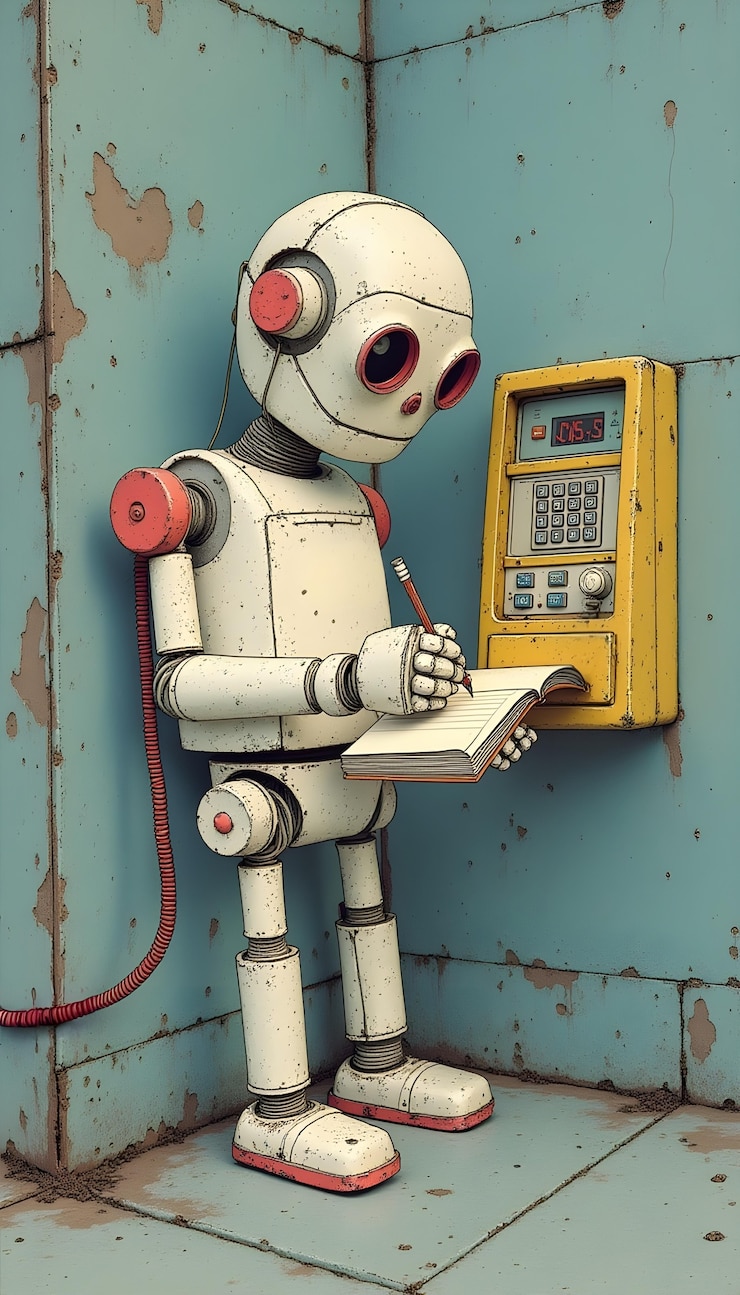 Foto gratuito robot negli anni '90