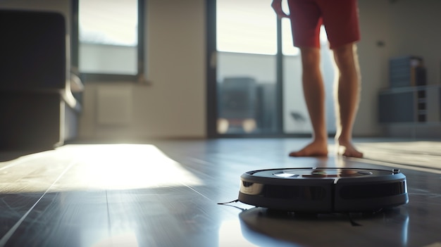 Robot per la pulizia del pavimento con l'aspirapolvere