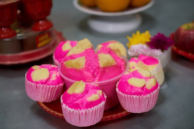 rosa cupcakes