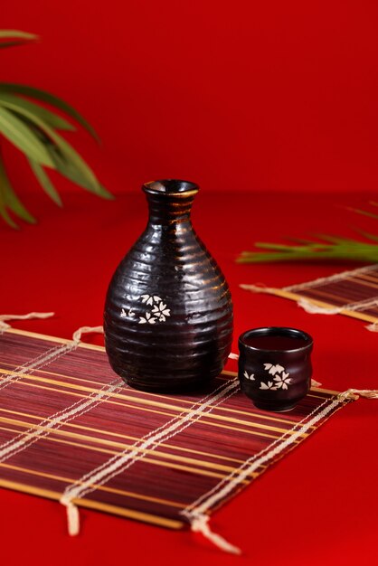 Sake bevanda giapponese in tazza