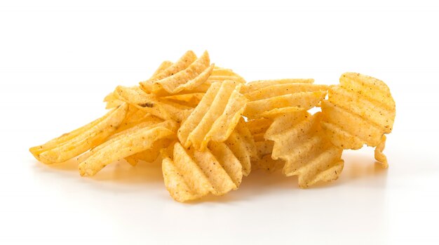 salati fritti mangiare alzato di chip