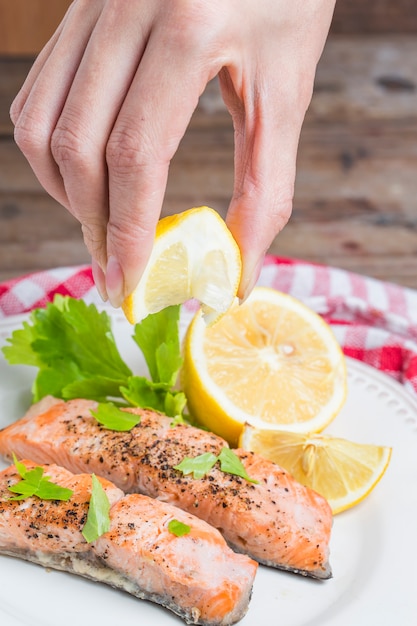 Salmone arrosto