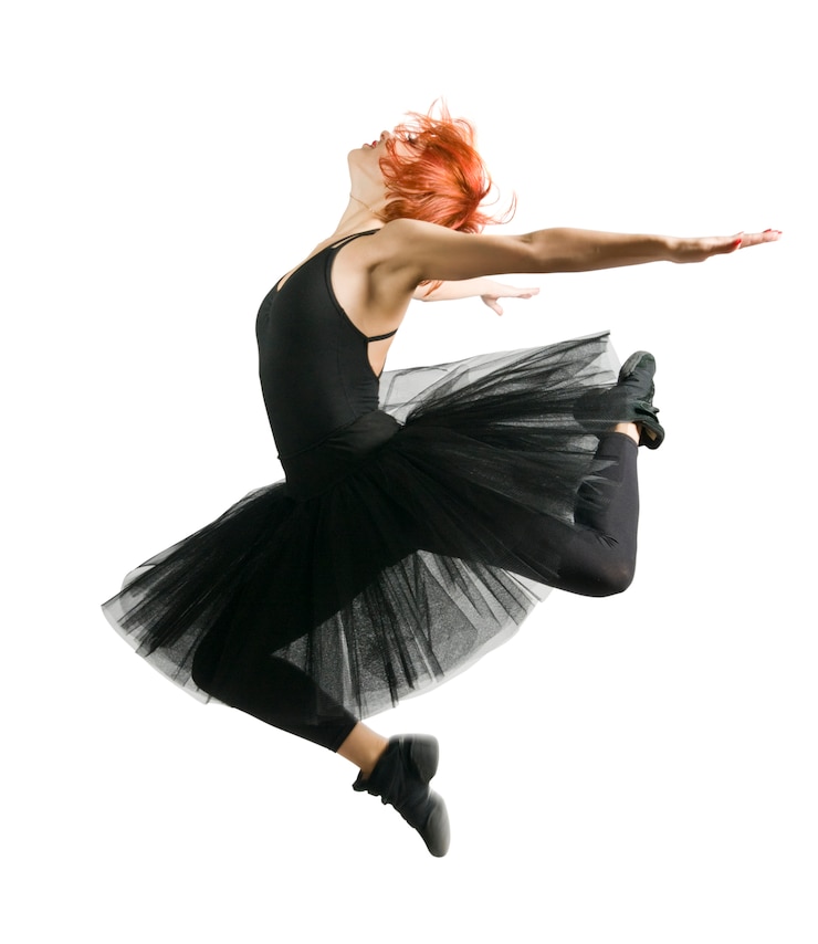 Foto gratuito saltare la ballerina