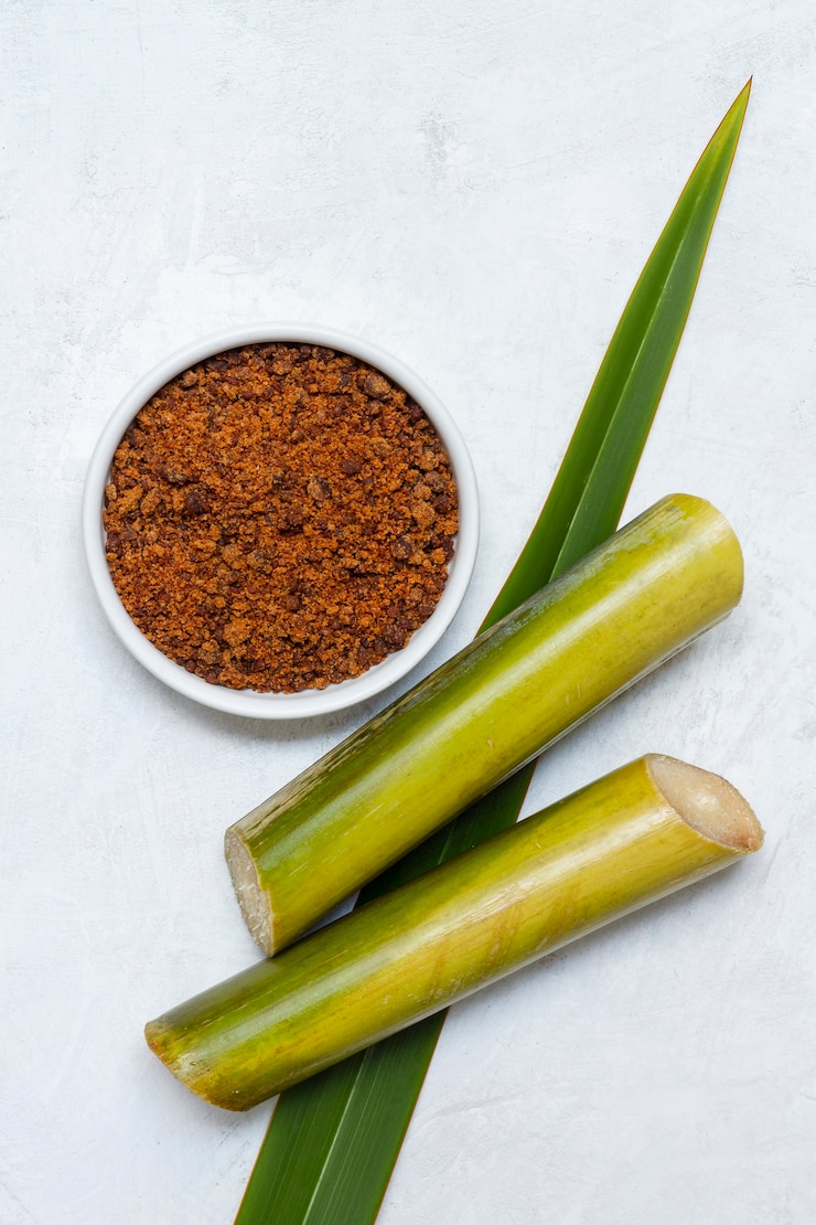 Foto gratuito salutare assortimento di still life jaggery