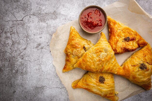 Samsa o samosa con carne