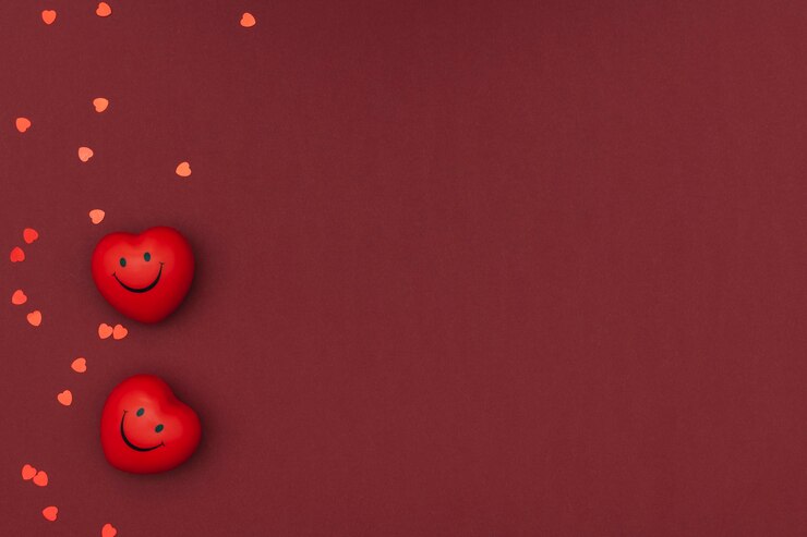 Foto gratuito san valentino&rsquo; cuori bordo plastilina argilla fai da te