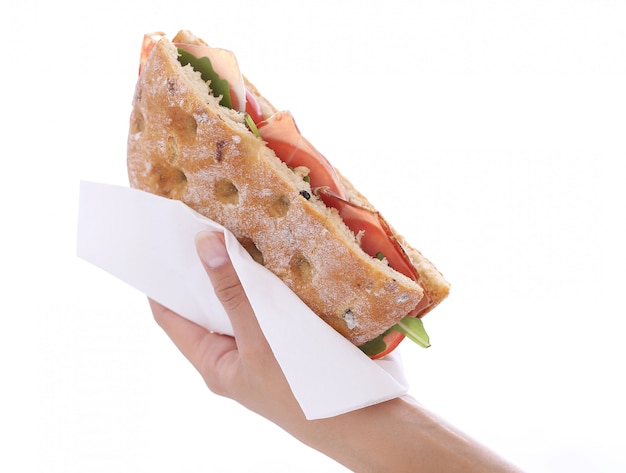 Sandwich in una mano