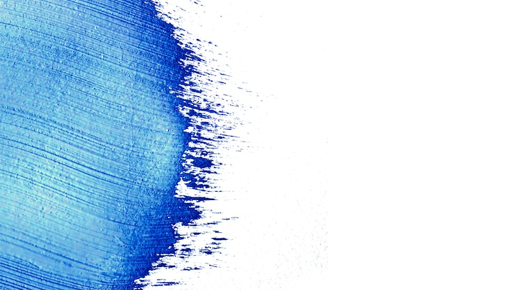 Foto gratuito sbavamento di vernice blu brillante