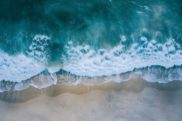 Scena calmante con un paesaggio marino idilliaco e fotorealistico