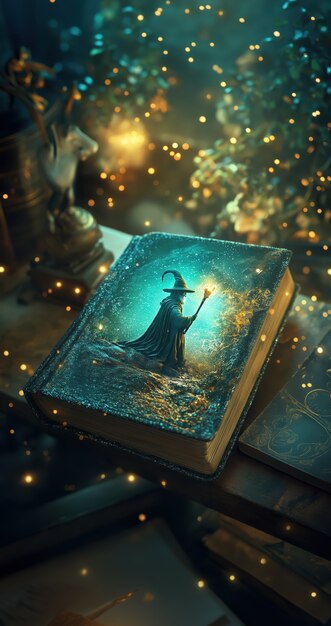 Scena di favola che esce da un libro