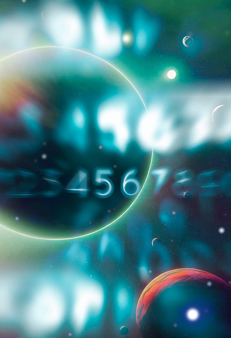 Foto gratuito scena di numerologia mistica