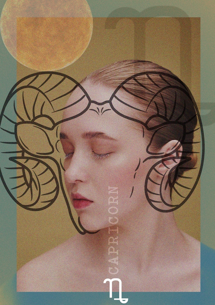 Foto gratuito segno zodiacale capricorno nella vita reale