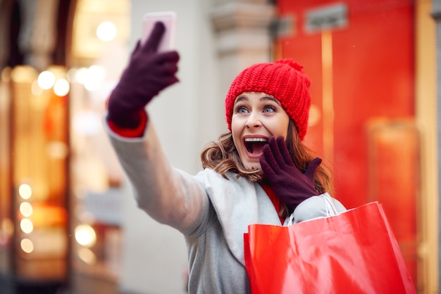 Selfie scattato da belle donne