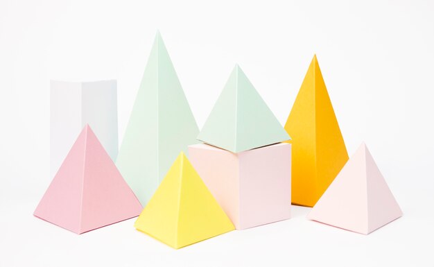 Set di elementi di carta pastello