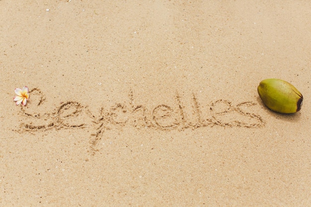 Seychelles sulla spiaggia