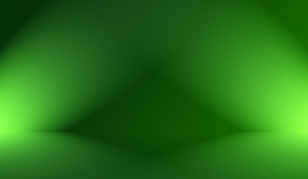 Sfocatura astratta vuota Gradiente verde Studio ben utilizzato come sfondo, modello di sito Web, cornice, relazione aziendale.