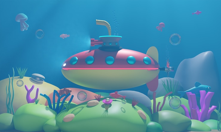 Foto gratuito sfondi di cartoni animati carinosi per bambini