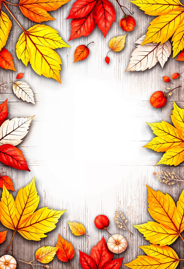 Foto gratuito sfondio a disegni d'autunno